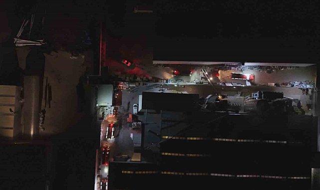 Kayseri'de ahşap fabrikasında korkutan yangın