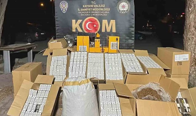 Kayseri'de kaçak tütün operasyonu
