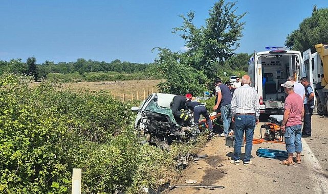 Kazada yaralanan sürücü, hayatını kaybetti