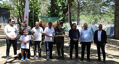 Kazdağları'nda baba-çocuk doğa kampı düzenlendi