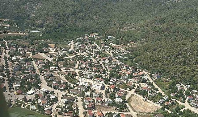 Kemer'de orman yangını