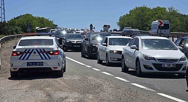 Kemikli Rampaları'nda tatil dönüşü yoğunluğu başladı