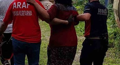 Kendisinden haber alınmayan kadın, arama ekipleri tarafından bulundu