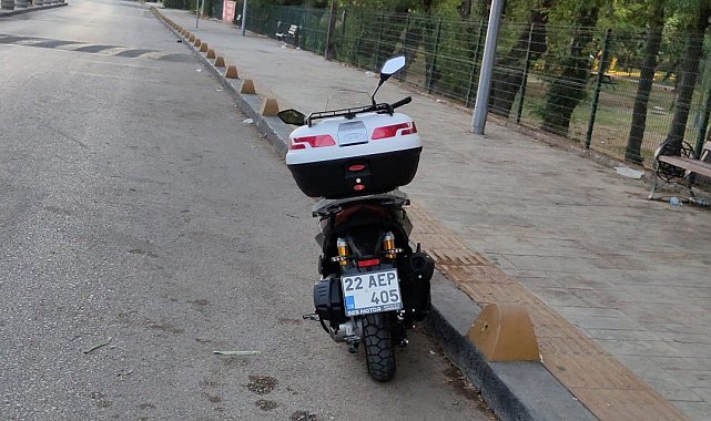 Keşan'da sokak köpeklerinden kaçmaya çalışırken devrilen motosikletin sürücüsü yaralandı