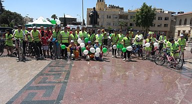 Kilis'te farkındalık için pedallar bağımlılığa karşı çevrildi