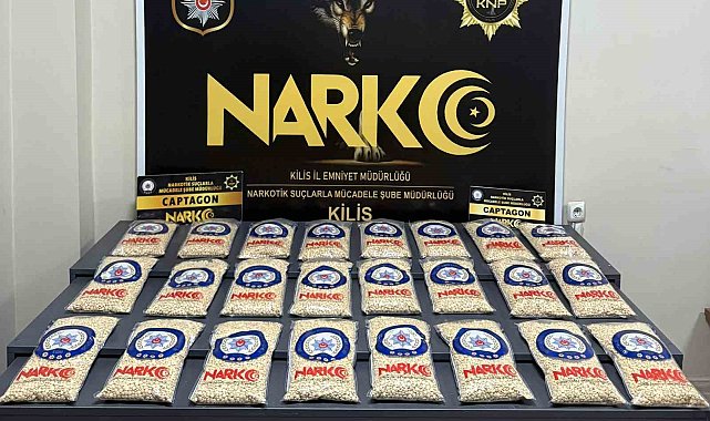 Kilis'te motosiklette 209 bin captagon ele geçirildi