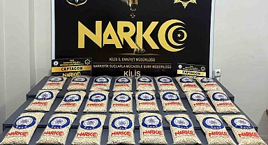 Kilis'te motosiklette 209 bin captagon ele geçirildi