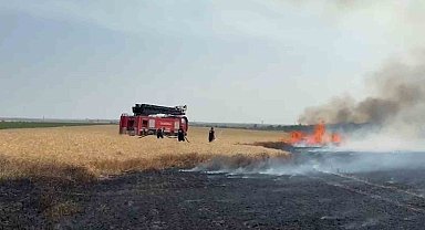 Kırklareli'nde buğday tarlalarında yangın: 500 dekar alan zarar gördü