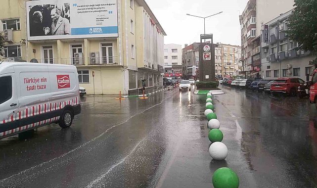 Kırklareli'nde sağanak etkili oldu