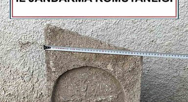 Kırşehir'de Bizans dönemine ait mezar steli ele geçirildi