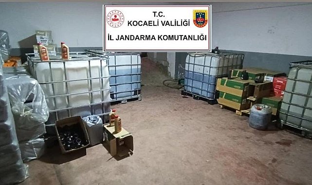 Kocaeli'de 11 milyon TL'lik sahte madeni yağ operasyonu