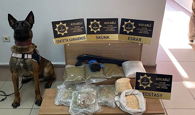 Kocaeli'nde uyuşturucu operasyonu: 9 bin 900 ecstasy hap ele geçirildi