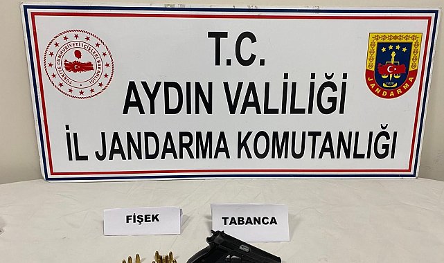 Koçarlı'da ruhsatsız silah ele geçirildi