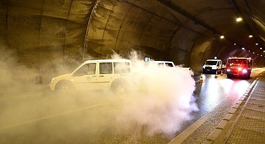 Konak Tüneli'nde gerçeği aratmayan yangın tatbikatı