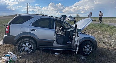 Kontrolden çıkan araç takla attı: 2 yaralı