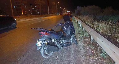 Kontrolden çıkan motosiklet devrildi: 2 yaralı