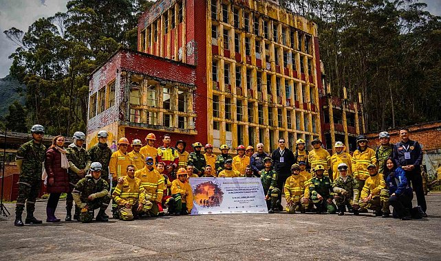 Konya İtfaiyesi TİKA iş birliğiyle Kolombiyalı itfaiyecilere eğitim verdi