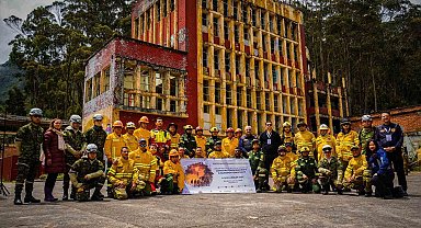 Konya İtfaiyesi TİKA iş birliğiyle Kolombiyalı itfaiyecilere eğitim verdi