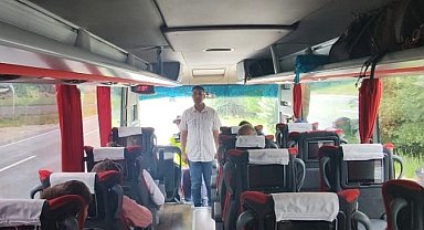 Konya'da jandarma yolcu gibi bindiği otobüsü denetledi, sürücü cezadan kurtulamadı