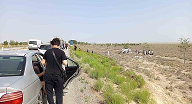 Konya'da otomobil devrildi: 4 yaralı