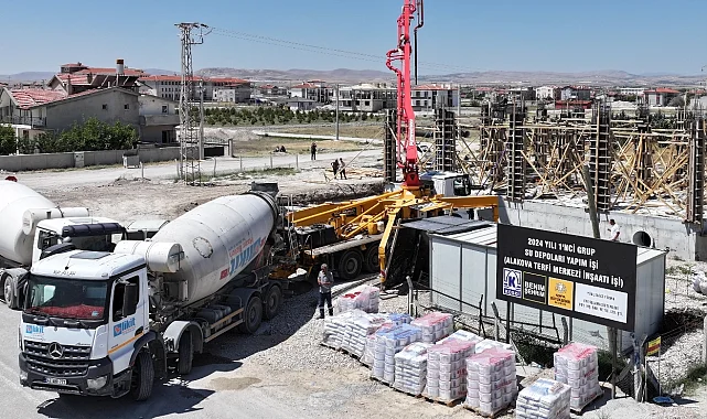 Konya'da Alakova Terfi İstasyonu yükseliyor