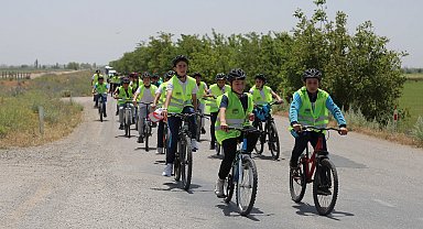 Konya'da pedallar sağlık ve farkındalık için döndü