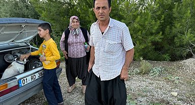 Kozan'daki orman yangını: Kimi hayvanları için, kimi de canlı yayın için hayatını tehlikeye attı