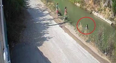 Küçük çocuğun sulama kanalına düşüp hayatını kaybettiği olay anının görüntüleri ortaya çıktı