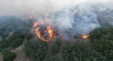 Kula'da makilik alanda çıkan yangın kontrol altına alındı