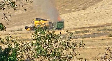 Kurtalan'da ekin yangını