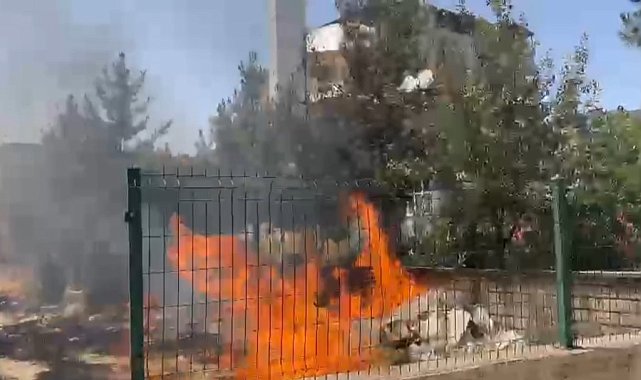Kurtalan'da yangın paniği