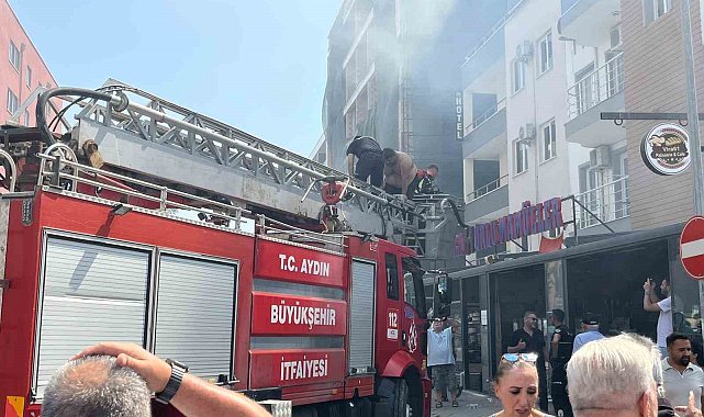 Kuşadası'nda yangın paniği