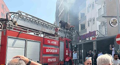 Kuşadası'nda yangın paniği