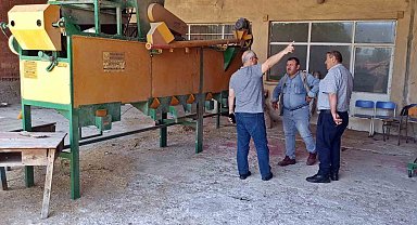 Kütahya'da hububat tohum temizleme selektörleri sezona hazırlanıyor