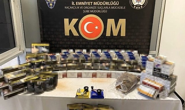 Kütahya'da kaçak sigara operasyonu