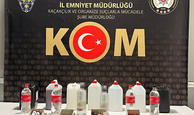 Kütahya'da sahte alkol operasyonu