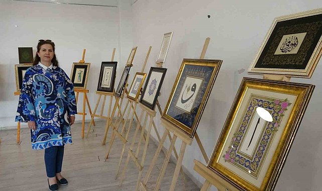 Kütahya'da tezhip sanatının zarafeti yıl sonu sergisinde buluştu