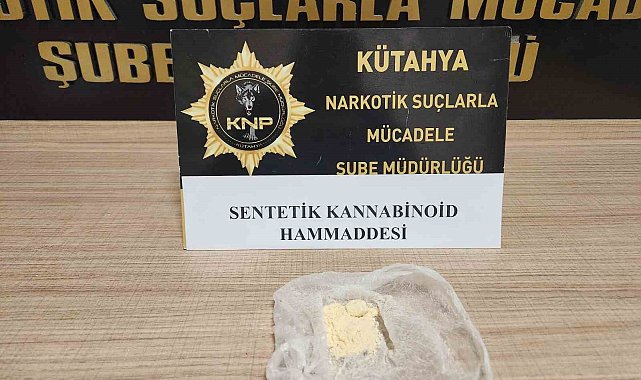 Kütahya'da uyuşturucu operasyonu, 1 kişi tutuklandı