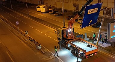 L tipi levhalar, trafik akışını rahatlatıyor