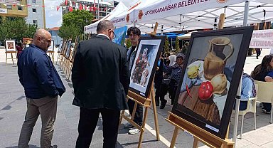 Lise öğrencilerinin sergisi büyük ilgi gördü