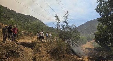 Makilik alanda korkutan yangın
