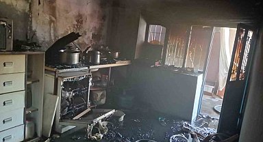 Malatya'da ev yangını