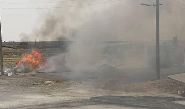 Mardin'de çalılık alanda çıkan yangın söndürüldü