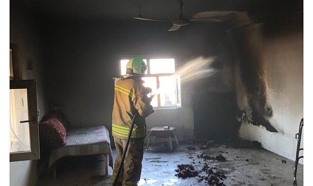 Mardin'de ev yangınında bir kişi hayatını kaybetti