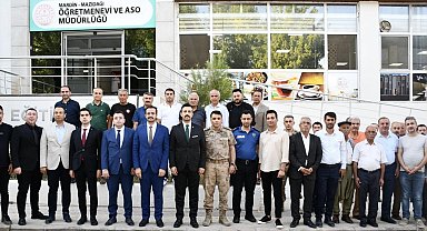 Mardin'de görev süreleri sona eren kurum amirlerine veda yemeği