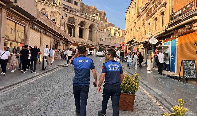 Mardin'de zabıta ekipleri bayram tedbirlerini uyguladı