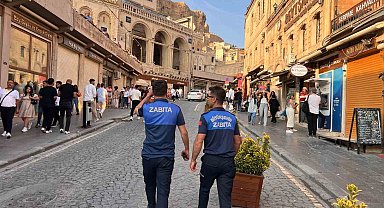 Mardin'de zabıta ekipleri bayram tedbirlerini uyguladı