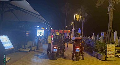 Marmaris'te meşale şovlu eğlencelere emniyetten denetim