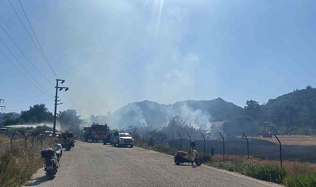 Marmaris'teki yangına hızlı müdahale