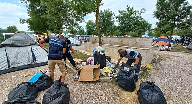 Mavi Bayraklı plajlarda temizlik